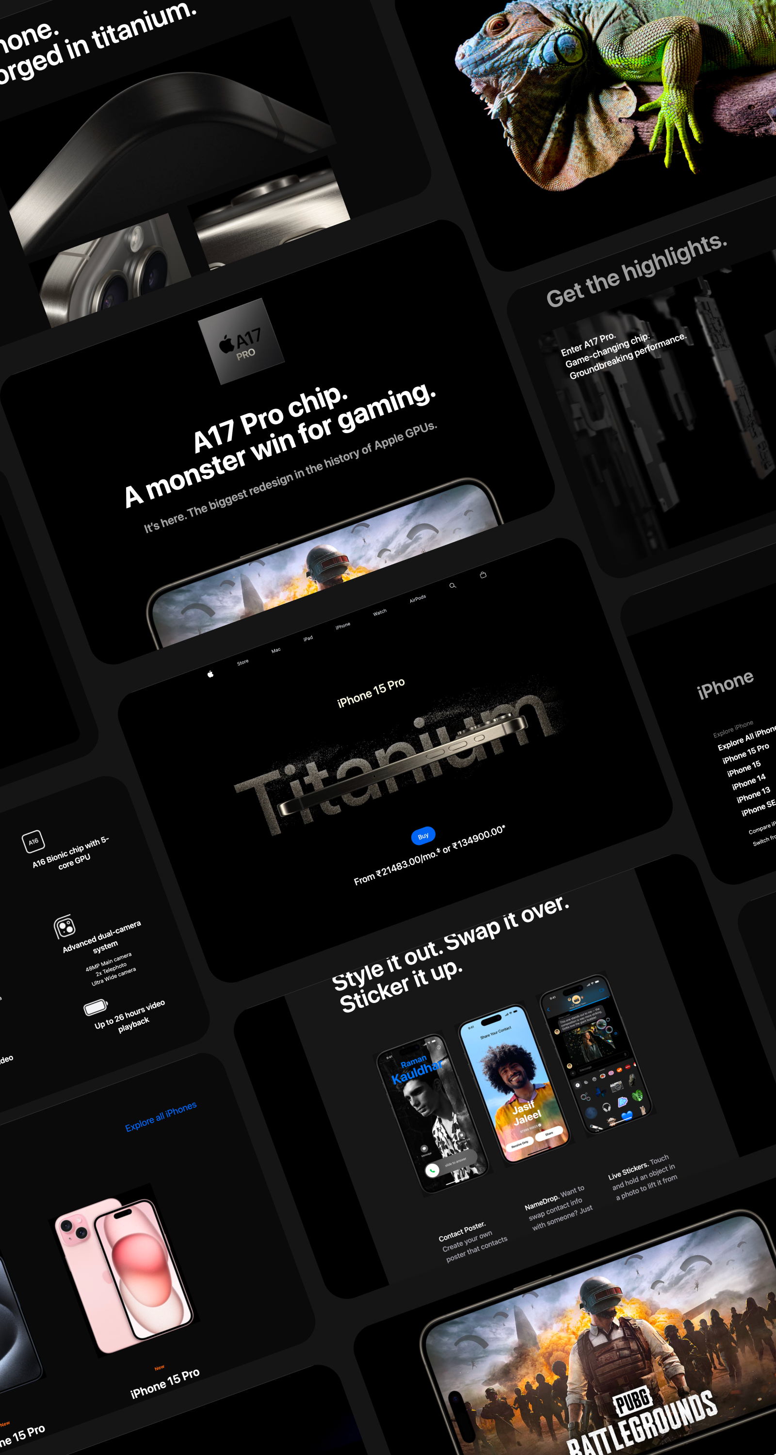 Apple Website Recreated